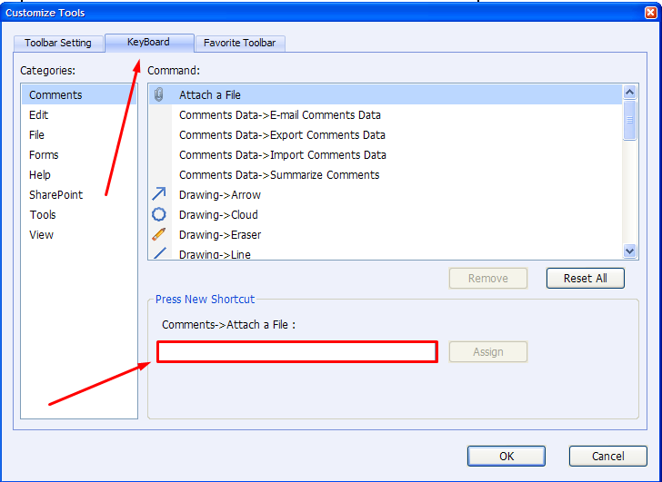 Keyboard shortcut for subscript foxit clickslop